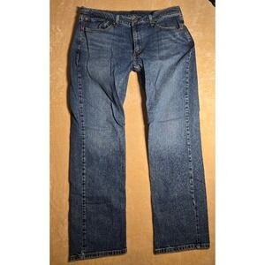 Levis 514 Jeans Mens 36x32  Straight Fit M/Wash Stretch Pants faded Cowboy 1032